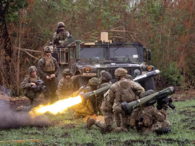 a filipino soldier fires a javelin anti tank weapon system during a live exercise as part of the annual us philippines joint military exercises called balikatan at fort magsaysay nueva ecija province philippines april 13 2023 photo reuters a filipino soldier fires a javelin anti tank weapon system during a live exercise as part of the annual us philippines joint military exercises called balikatan at fort magsaysay nueva ecija province philippines april 13 2023 photo reuters