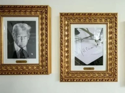 trump displays biden autopen in white house presidential walk of fame trump displays biden autopen in white house presidential walk of fame