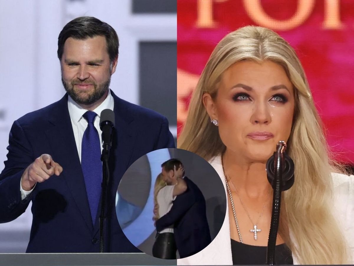 JD Vance and Erika Kirk's on-stage hug goes viral amid faith and controversy debate