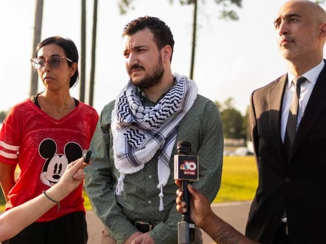 columbia university graduate mahmoud khalil speaks to media after being released from immigration custody in jena louisiana u s june 20 2025 photo reuters columbia university graduate mahmoud khalil speaks to media after being released from immigration custody in jena louisiana u s june 20 2025 photo reuters