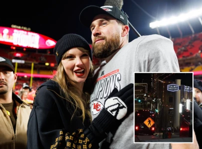 taylor swift and travis kelce celebrate chiefs super bowl berth with exclusive rooftop party
