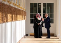 us president donald trump and saudi crown prince and prime minister mohammed bin salman speak in the colonnade at the white house in washington dc us november 18 2025