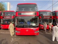 double decker bus inaugaration in karachi on december 31