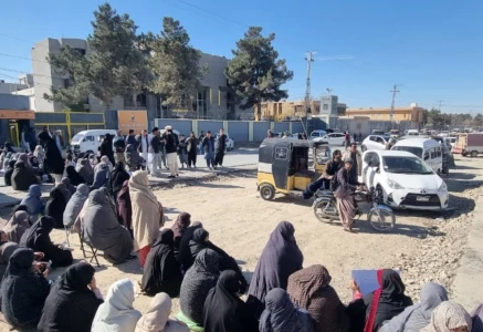 women from the hazara community stage a sit in outside the regional headquarters of the southern gas company photo express