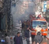 massive fire swept through a shopping centre in quetta on tuesday destroying more than 120 shops photo express