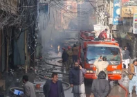 massive fire swept through a shopping centre in quetta on tuesday destroying more than 120 shops photo express massive fire swept through a shopping centre in quetta on tuesday destroying more than 120 shops photo express
