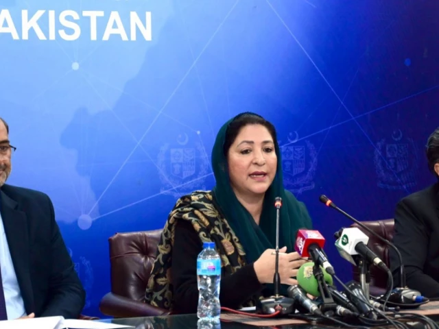 minister of state for federal education wajiha qamar speaking at a press conference in islamabad photo express minister of state for federal education wajiha qamar speaking at a press conference in islamabad photo express
