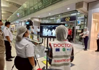 airport health authorities wearing protective masks monitor passengers from international flights arriving at suvarnabhumi international airport in bangkok thailand january 25 2026 following the implementation of health screening measures for passengers arriving from west bengal india amid reports of a nipah virus outbreak photo reuters