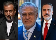 foreign minister of iran abbas araghchi foreign minister ishaq dar foreign minister of t rkiye hakan fidan