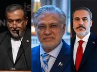 foreign minister of iran abbas araghchi foreign minister ishaq dar foreign minister of t rkiye hakan fidan