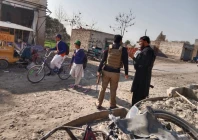 explosive laden richskaw detonates shops located outside the miryan police station photo express explosive laden richskaw detonates shops located outside the miryan police station photo express