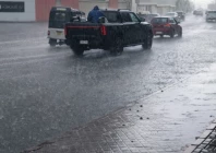 rain and hailstorms accompanied by thunder and lightning in several parts of karachi on tuesday photo express