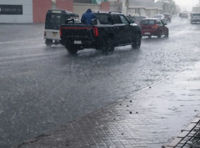karachi sees heavy rain and hailstorms strong winds sweep city