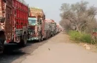 dera darya khan bridge connecting punjab with khyber pakhtunkhwa remains closed after a suicide attack at the nearby dajal check post on tuesday causing severe disruption to traffic and the transport of essential goods photo express
