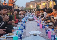 children residing at lahore s child protection and welfare bureau cpwb enjoy a special iftar during ramazan photo express