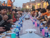 children residing at lahore s child protection and welfare bureau cpwb enjoy a special iftar during ramazan photo express