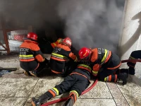 a massive fire broke out at around 6 30pm on wednesday in a warehouse located in the basement of a four storey plaza in the busy and densely populated commercial hub of city saddar road in rawalpindi with the incident lasting more than 12 hours photo express