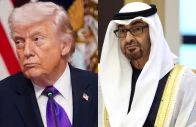 us president donald trump united arab emirates president mohamed bin zayed al nahyan photo reuters