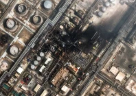 a satellite image shows smoke rising in the ras tanura oil refinery in saudi arabia after a drone attack in ras tanura saudi arabia march 2 photo reuters
