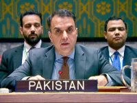 pakistan s deputy permanent representative to the united nations security council ambassador usman jadoon during an emergency meeting of the council regarding the situation in lebanon on march 11 photo reuters