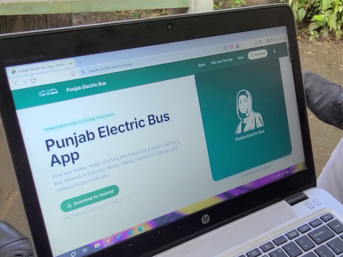 Two students have created a mobile application to help passengers using electric buses in Lahore and other cities PHOTO: EXPRESS