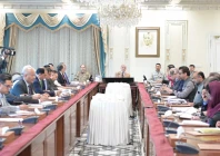 prime minister shehbaz sharif chairing a meeting at the prime minister s house in islamabad to review the affairs of the federal ministry of housing and works photo pmo