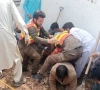 the roof of a house collapsed in bajaur killing four women with rescue 1122 teams arriving to recuse injured trapped under the rubble photo express