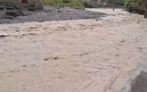 heavy rains in k p swell rivers trigger power outages disrupt daily life