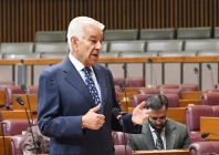 defence minister khawaja asif speaking at the national assembly photo facebook national assembly of pakistan
