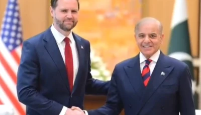 us vice president jd vance meets prime minister shehbaz sharif ahead of the islamabad talks 2026 photo screengrab