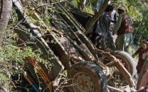 three killed as passenger vehicle falls into ravine in lower dir