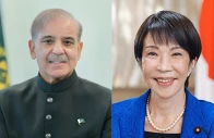 prime minister shehbaz sharif l and japanese prime minister sanae takaichi r prime minister shehbaz sharif l and japanese prime minister sanae takaichi r