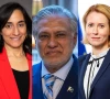 canadian foreign minister anita anand l foreign minister ishaq dar m european union hrvp kaja kallas r