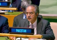 pakistan s permanent representative to the un ambassador asim iftikhar ahmad speaking at the un photo x