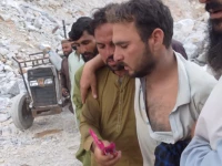 a man was rescued alive on thursday after spending 16 days trapped under debris following a mining blast in the palodheri hills of rustam photo express