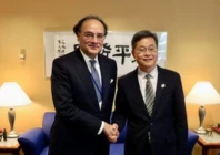 finance minister muhammad aurangzeb meets with chinese finance minister lan fo an in washington dc photo x