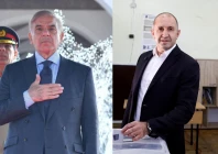 prime minister shehbaz sharif l bulgarian president rumen radev r