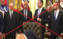 fact check video of donald trump snoozing hitting his head during white house meeting is doctored
