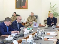 prime minister shehbaz sharif on tuesday met with a high level european union trade and business delegation in islamabad photo pmo