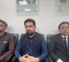 k p finance adviser muzammil aslam and chief minister sohail afridi speaking to reporters screengrab k p finance adviser muzammil aslam and chief minister sohail afridi speaking to reporters screengrab