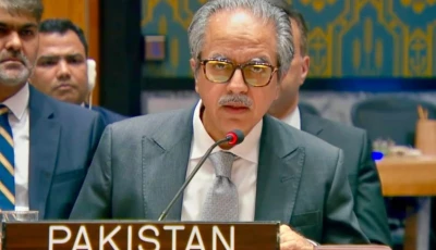 pakistan s permanent representative to the united nations ambassador asim iftikhar ahmad addressing a un security council briefing on non proliferation photo x