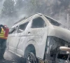 several people have been killed after a hiace van caught fire near khajut on the islamabad murree expressway photo express