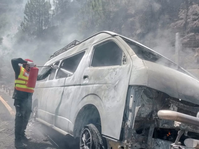 Children among 10 dead after tourist van catches fire on Mur