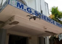 a police surveillance drone flies outside an examination center on the eve of neet national eligibility cum entrance test retest in ahmedabad india june 20 2026 photo reuters