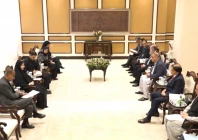 minister for communications aleem khan holds meeting with iran s minister of roads and urban development farzaneh sadegh screengrab