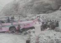 at least 30 people died when a passenger bus travelling from quetta to peshawar plunged into a deep ravine photo express at least 30 people died when a passenger bus travelling from quetta to peshawar plunged into a deep ravine photo express