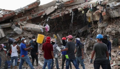 rescuers search through debris in the aftermath of the june 24 earthquakes in la guaira venezuela july 4 2026 photo reuters
