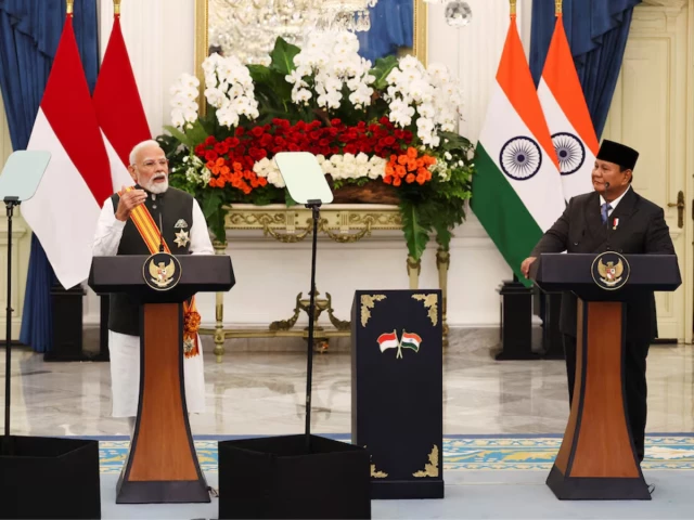 indian prime minister narendra modi speaks during a joint press conference with indonesian president prabowo subianto following their meeting at the merdeka palace in jakarta indonesia july 7 2026 photo reuters indian prime minister narendra modi speaks during a joint press conference with indonesian president prabowo subianto following their meeting at the merdeka palace in jakarta indonesia july 7 2026 photo reuters