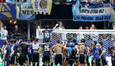 fifa world cup 2026   semi final   england v argentina   atlanta stadium atlanta georgia us   july 15 2026 argentina s lionel messi and teammates celebrate after the match photo reuters