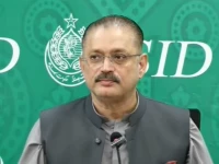 senior sindh minister sharjeel memon speaking at a press conference in karachi screengrab
